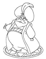 coloriage le roi pÃ¨re de jasmine